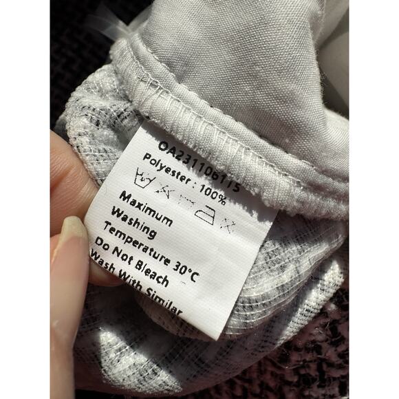 Commense Houndstooth Tweed High Rise Wide Leg Trouser Pants Women’s Size XL - Picture 11 of 11